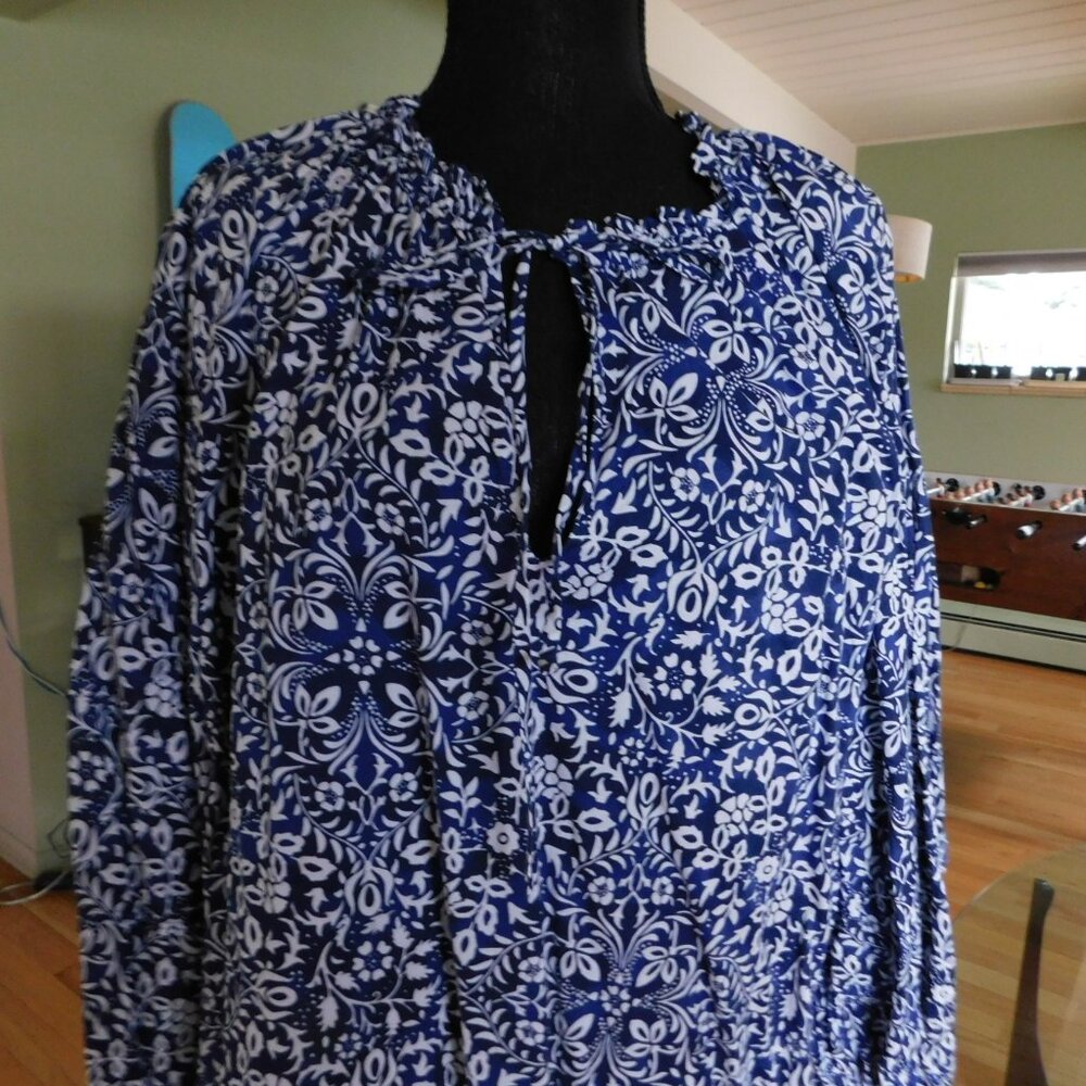 Derek Lam 10 Crosby Cotton Puff Sleeve Drop Waist Dress 16